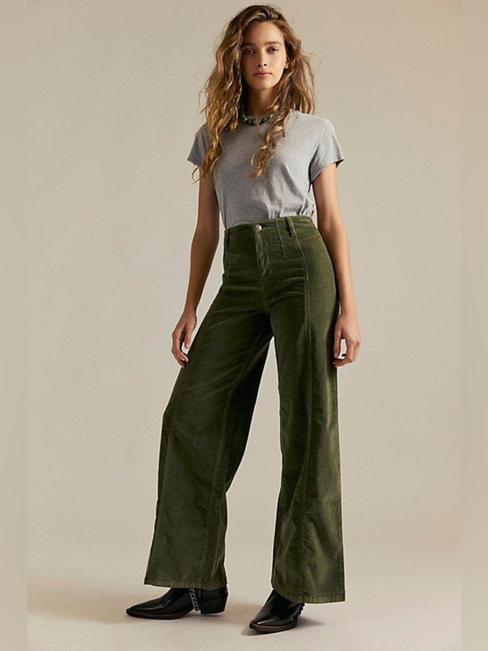We The Free Libre Cord Wide-Leg Jeans Size 30